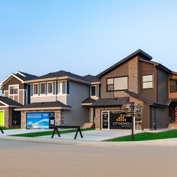 Front garage showhomes in Kinglet by Big Lake